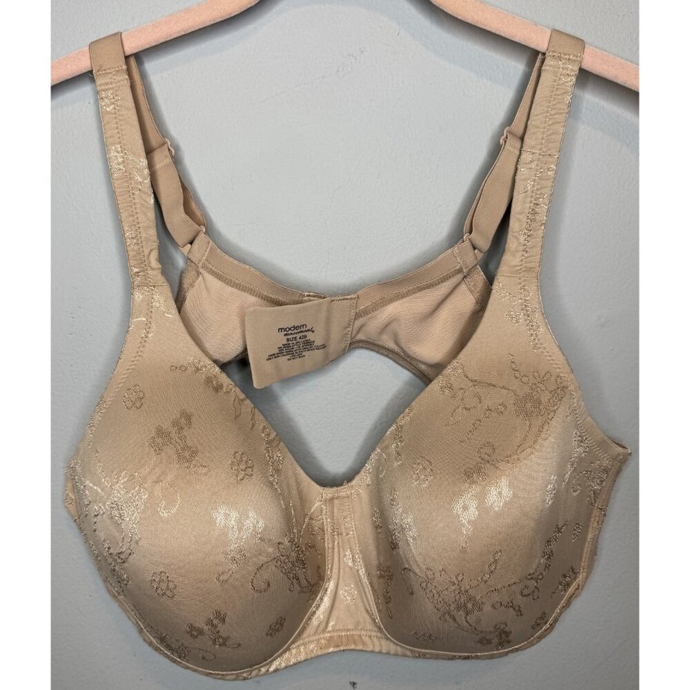Modern Movement Bra 42B Beige Floral Stitch